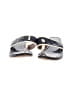 J. McLaughlin 100% Leather Silver Blue Flip Flops Size 7 - photo 2