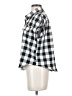 Emery Rose 100% Polyester Checkered-gingham Black Short Sleeve Blouse Size S - photo 5