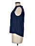Mine Blue Sleeveless Blouse Size M - photo 5