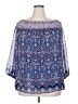 Alyx 100% Polyester Blue 3/4 Sleeve Blouse Size 2X - photo 1