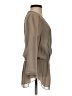 Babaton 100% Silk Tan Long Sleeve Silk Top Size XS - photo 4