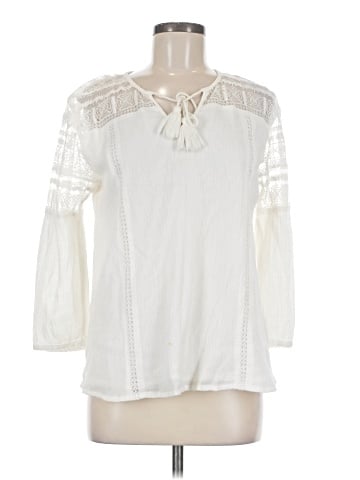 Garnet Hill 3/4 Sleeve Blouse (view 1)