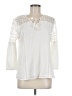 Garnet Hill Ivory 3/4 Sleeve Blouse Size 8 - photo 1