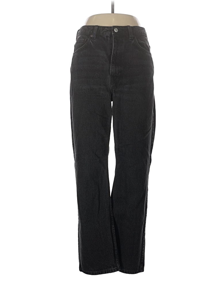 Weekday Jeans - High Rise: Black Bottoms - Size 32