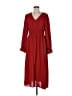 Unbranded 100% Polyester Red Casual Dress Size L - photo 1