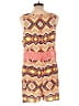Xhilaration 100% Rayon Chevron-herringbone Orange Romper Size XL - photo 2