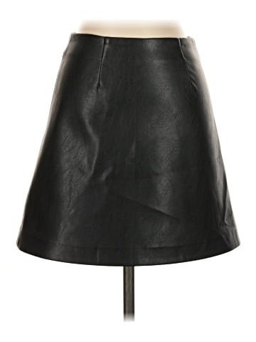 Zara Faux Leather Skirt (view 1)