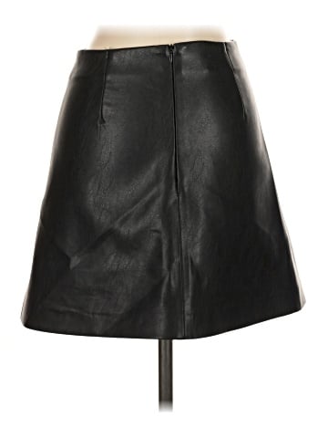Zara Faux Leather Skirt (view 2)