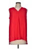 Pleione 100% Polyester Red Sleeveless Blouse Size M - photo 1