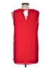 Pleione 100% Polyester Red Sleeveless Blouse Size M - photo 2