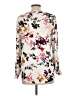 Apt. 9 Floral Ivory Long Sleeve Blouse Size L - photo 2