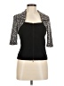 Joseph Ribkoff Black 3/4 Sleeve Top Size 6 - photo 1