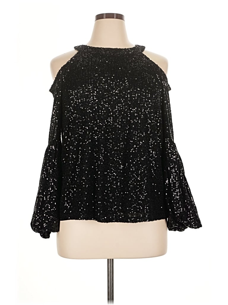 Pre-owned Cece Sleeveless Blouse In Black