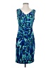 Anne Klein Print Blue Cocktail Dress Size 4 - photo 1