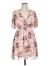 Shein Curve 100% Polyester Floral Tan Casual Dress Size 0X - photo 1