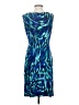 Anne Klein Print Blue Cocktail Dress Size 4 - photo 2