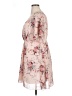 Shein Curve 100% Polyester Floral Tan Casual Dress Size 0X - photo 5