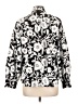 Chico's 100% Cotton Floral Silver Long Sleeve Blouse Size Lg (2) - photo 2
