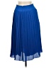 J.Crew Factory Store 100% Polyester Solid Blue Formal Skirt Size 6 Petite - photo 2