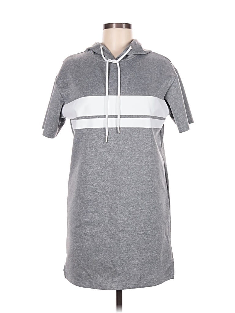 Pre-owned Assorted Brands Casual Dress In Gray