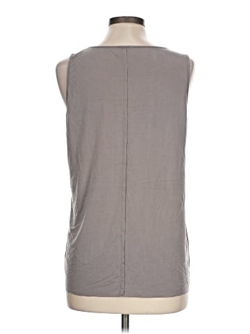 Ecru Sleeveless T-Shirt (view 2)