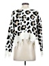 Just Polly 100% Acrylic Animal Print White Pullover Sweater Size S - photo 2