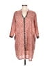 Assorted Brands 100% Cotton Red Brown Casual Dress Size M (estimated) - photo 1