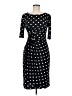 Connected Apparel Polka Dots Black Cocktail Dress Size 6 - photo 1