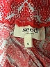 Seed Heritage 100% Viscose Paisley Red Shorts Size 12 - photo 3