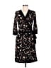Alfani Print Black Cocktail Dress Size M - photo 1