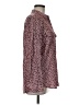 Express Print Burgundy Long Sleeve Blouse Size M - photo 4