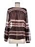 Ann Taylor LOFT 100% Polyester Brown Long Sleeve Blouse Size M - photo 1