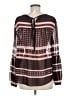 Ann Taylor LOFT 100% Polyester Brown Long Sleeve Blouse Size M - photo 2