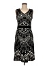 Ellen Tracy Chevron-herringbone Black Cocktail Dress Size 6 - photo 1
