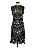 Ellen Tracy Chevron-herringbone Black Cocktail Dress Size 6 - photo 2