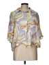 Only 100% Viscose Print Yellow 3/4 Sleeve Blouse Size EU 42 / US 12 - photo 1