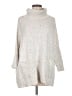 Ann Taylor LOFT Silver Turtleneck Sweater Size M - photo 1