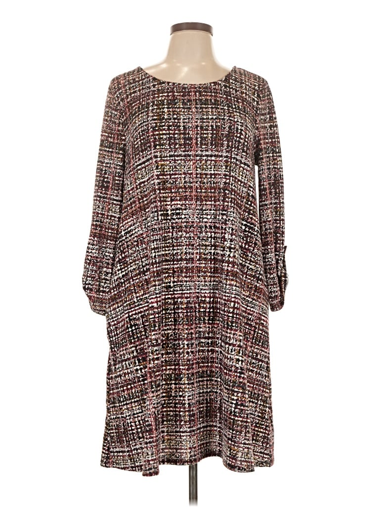 Pre-owned Apt. 9 Casual Dress In Burgundy