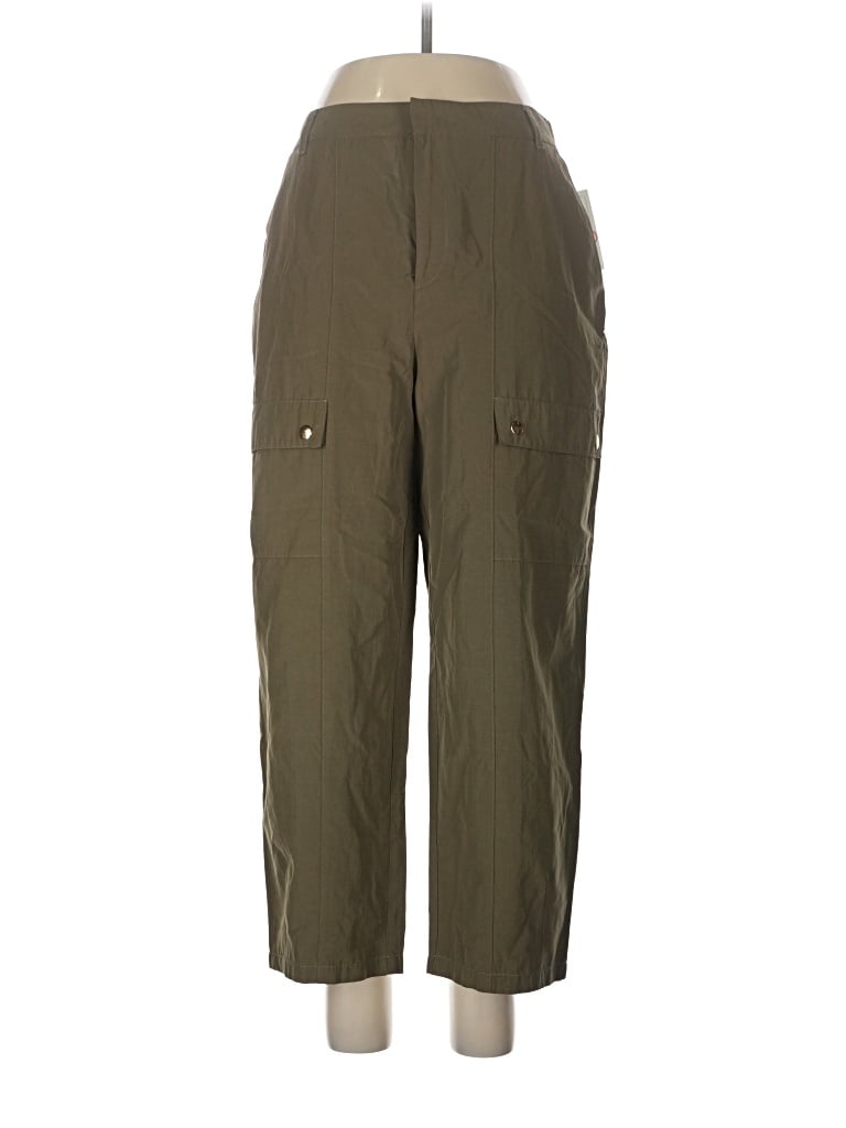 Pre-owned Zara Cargo Pants In Green