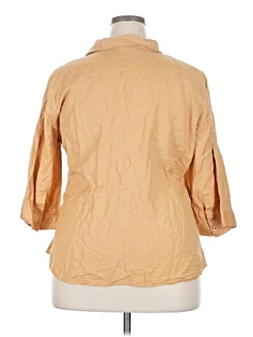 Ashley Stewart 3/4 Sleeve Button-Down Shirt (view 2)