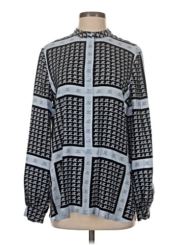 Judith & Charles Long Sleeve Silk Top (view 1)