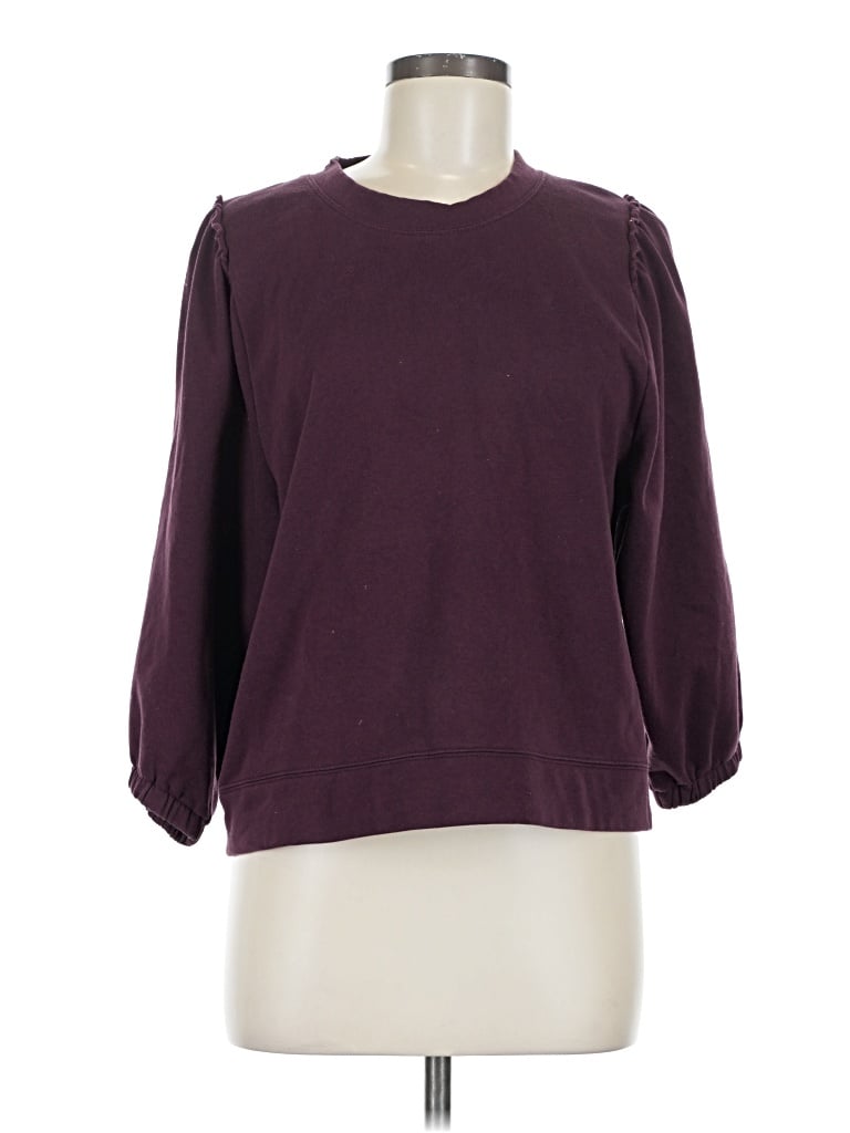Pre-owned Splendid Sweatshirt In Burgundy