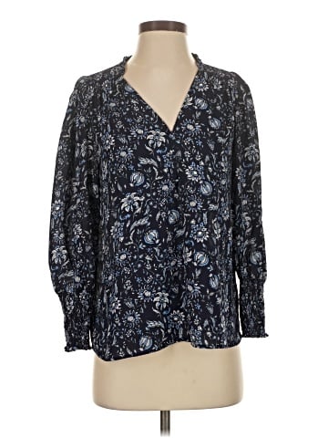 Aqua 3/4 Sleeve Blouse (view 1)