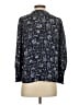 Aqua 100% Polyester Paisley Blue 3/4 Sleeve Blouse Size S - photo 2