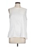 Kasper 100% Polyester White Sleeveless Blouse Size L - photo 1