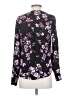 Express 100% Polyester Floral Black Long Sleeve Blouse Size XS - photo 2