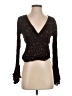 Aeropostale Black Long Sleeve Blouse Size S - photo 1