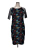Lularoe Graphic Blue Casual Dress Size XL - photo 1