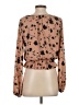 Sienna Sky Brown Long Sleeve Blouse Size S - photo 2