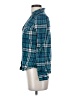 Vanity Plaid Teal Long Sleeve Button-Down Shirt Size S - photo 5